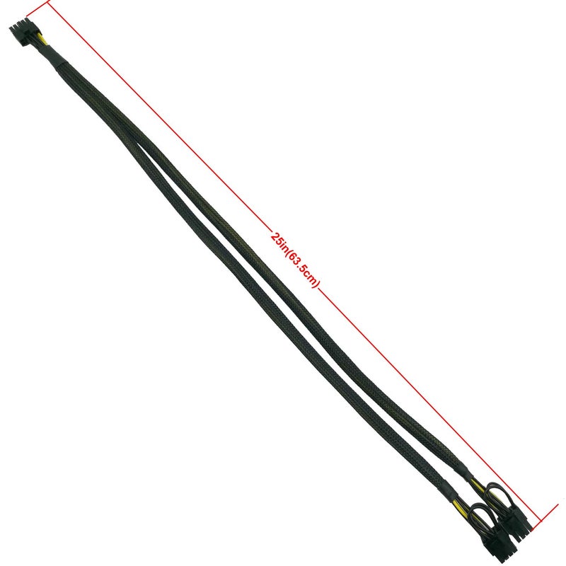 COMeap GPU Power Cable for HP DL580 DL585 DL980 G7 Server, 10 Pin to Dual PCI-E 8 Pin(6+2) Power Adapter Splitter 25-in(63.5cm) - Image 4